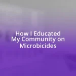 How I Educated My Community on Microbicides